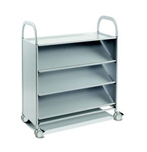 Gratnells Callero Plus Tilting Shelf Cart with Casters