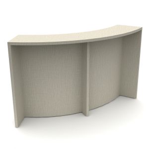 MooreCo Cocoon Media Space – Curved High Surface Table, 41"H x 71"W x 14"D