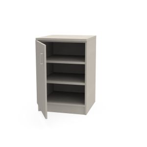 REplay® Modular Base Cabinet Unit with Left Hinged Single Door, 2 Adjustable Shelves, and Adjustable Levelers - 18"W x 23"D x 35.5"H