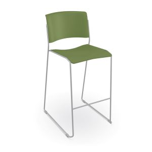 MooreCo Akt Stacking Stool - Moss, 42.6" H x 20.4" W x 24" D