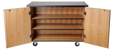 National Public Seating Mobile Science Cabinet - Economy Cart with Chemical Resistant Top - Model MSC01-C