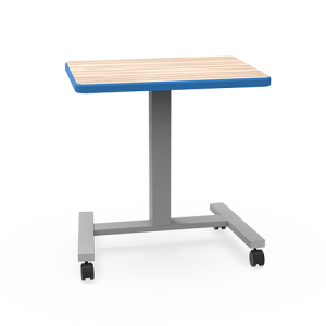 Elevate Plymouth 24"D x 28.5"L Height Adjustable Mobile Sit-Stand Student Desk with 3mm Edge, 28"- 41" H