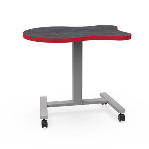 Elevate Adapt XL 22.5"D x 33"L Height Adjustable Mobile Sit-Stand Student Desk with Beveled Lotz Armor Edge, 28"- 41" H
