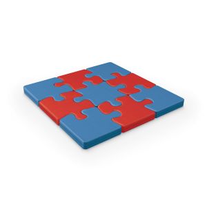 MooreCo Puzzle All Foam Floorpad Set of 9
