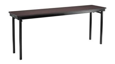 NPS® 18" x 72" Max Seating Folding Training Table, MDF Core/Protectedge, Custom Laminate