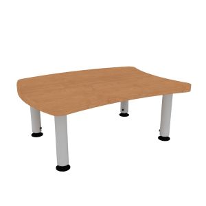 ELO® Loyal XL 23"D x 31"L Student Desk with 3mm Edge HPL Top and 2" Mini Junior Adjustable Straight Round Legs