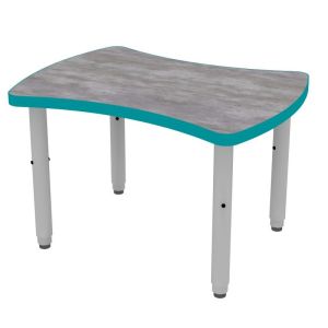 ELO® Weston 24"D x 32"L Student Desk with 3mm Edge HPL Top and 2" Universal Junior Pin Adjustable Straight Round Legs