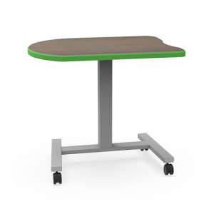 Elevate Adapt II XL 22"D x 33"L Height Adjustable Mobile Sit-Stand Student Desk with 3mm Edge, 28"- 41" H