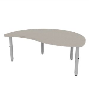 ELO® Reef 30"D x 54"L Table with 3mm Edge HPL Top and 2" Universal Junior Pin Adjustable Straight Round Legs