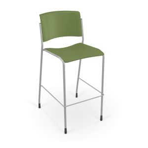 MooreCo Akt 4-Leg Stool with Glides - Moss, 42" H x 20.5" W x 23" D
