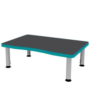 ELO® Plymouth II 24"D x 36"L Student Desk with 3mm Edge HPL Top and 2" Mini Junior Adjustable Straight Round Legs