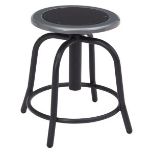 NPS 6800 Series Height Adjustable Black Swivel Stool-Black