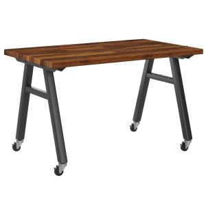 Diversified Spaces Avenuu A-Frame Table, Walnut Butcher Block Top, 96" W x 48" D