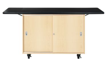 Diversified Spaces Mobile Demo Table - Maple - Solid Top