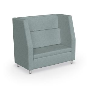 MooreCo Morris High Back Loveseat – Both Arms + Back Shelf (42"H), 37.4"H x 56.3"W x 41.8"D
