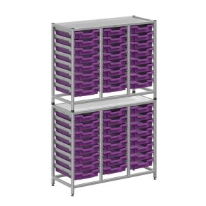 Gratnells Dynamis Tall Storage Unit with 48 Shallow Trays
