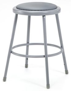 4 PACK NPS Vinyl Padded Lab Stool - 24" Height