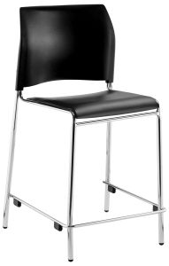 National Public Seating 8700 Series Cafetorium Plush Vinyl Stool, Counter Height - Model 8710C-11-10