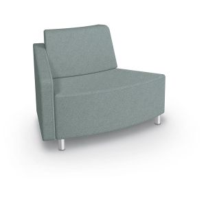 MooreCo Morris 45º Outside Wedge Chair – Right Arm, 34.5"H x 49"W x 29.5"D