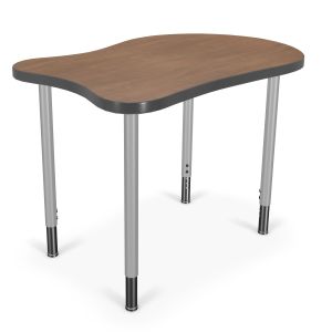 MooreCo Hierarchy Fender by MooreCo Desk – Large – Platinum, 22" – 32"H x 36"W x 24"D