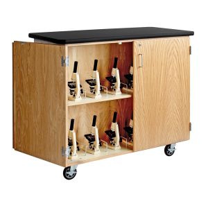 Diversified Spaces Mobile Microscope Cabinet - Holds 24 Standard Microscopes
