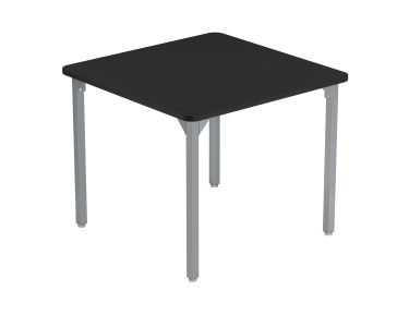 NPS® Heavy-Duty Fixed Height Activity Table, 24" Square, Chem-Res Top, Grey Legs
