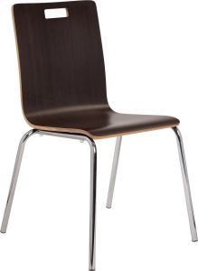 National Public Seating Bushwick Café Chair, Espresso - Model BCC21