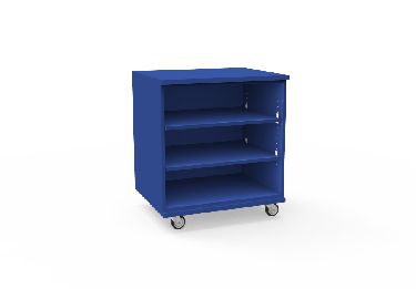 REplay® Mobile Open Base Cabinet Unit with 2 Adjustable Shelves, and Casters - 36"W x 23"D x 35.5"H