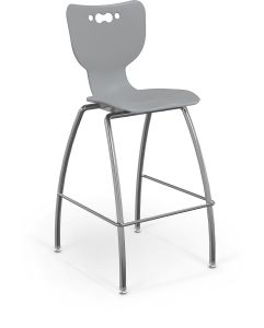 MooreCo Hierarchy 4-Leg Stool, 30" Height - Gray