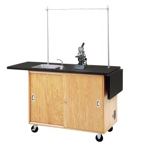 Diversified Spaces Mobile Lab Station with Sink & Rod Sockets
