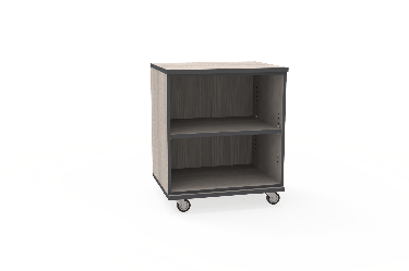 REplay® Mobile Open Base Cabinet Unit with Adjustable Shelf, and Casters - 30"W x 23"D x 35.5"H