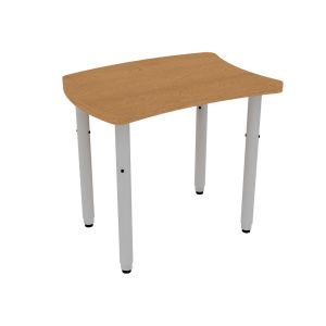 ELO® Loyal 22"D x 30"L Student Desk with 3mm Edge HPL Top and 2" Pin Adjustable Straight Round Legs