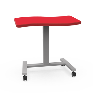 Elevate Mini Tide 23"D x 32.5"L Height Adjustable Mobile Sit-Stand Student Desk with 3mm Edge, 28"- 41" H