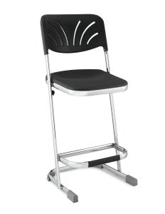 Stacking Elephant Z-Stool with Blow Molded Seat & Backrest - 24" Seat Height