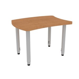 ELO® Loyal XL 23"D x 31"L Student Desk with 3mm Edge HPL Top and 2" Universal Junior Adjustable Straight Round Legs