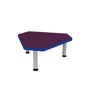 ELO® Connect 4 24"D x 36"L Student Desk with 3mm Edge HPL Top and 2" Mini Junior Adjustable Straight Round Legs