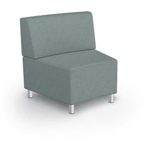 MooreCo Morris 22.5º Inside Wedge Chair – Armless, 34.5"H x 33"W x 29.5"D
