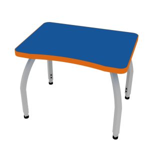 ELO® Plymouth II 20"D x 27.5"L Student Desk with 3mm Edge HPL Top and 1.25" Junior Adjustable Square Legs