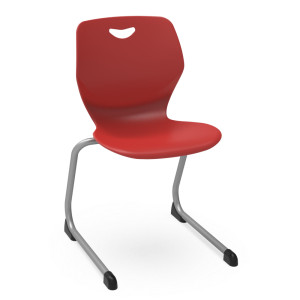 Sconnie Stackable Student Chair, 18" Seat Height, Cantilever Legs
