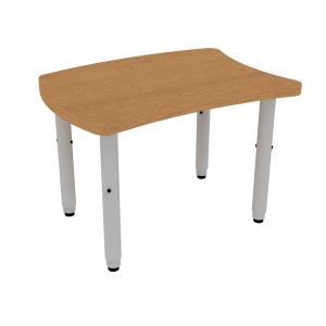 ELO® Loyal 22"D x 30"L Student Desk with 3mm Edge HPL Top and 2" Universal Junior Pin Adjustable Straight Round Legs