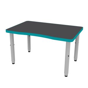ELO® Plymouth II 24"D x 36"L Student Desk with 3mm Edge HPL Top and 2" Universal Junior Pin Adjustable Straight Round Legs