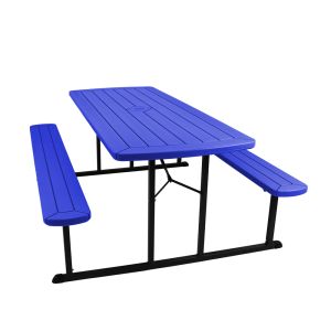 NPS® 30" x 72" Blow Molded Picnic Table - Blue
