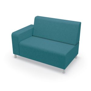 MooreCo Phoeby Indoor Loveseat, Right Arm, Legs