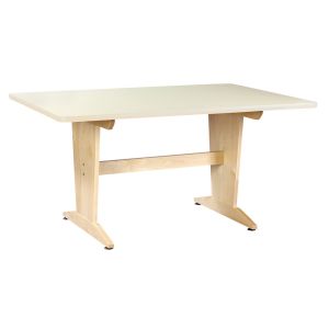 Diversified Spaces Plain Art/Planning Table - Solid Maple with Almond Laminate Top - 42" x 60" x 30"