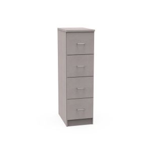 REplay® Modular Base Cabinet Unit with 4 File Drawers, and Adjustable Levelers - 15.75"W x 23"D x 54"H