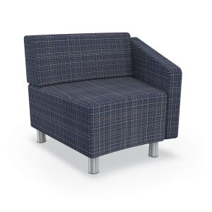 MooreCo Morris Kids 22.5º Inside Wedge Chair – Left Arm, 29"H x 30.1"W x 24.5"D