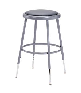 5 PACK NPS Vinyl Padded Lab Stool - 19" - 27" Adjustable Height
