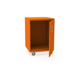 REplay® Mobile Base Cabinet Unit with Right Hinged Single Door, Empty Interior, and Casters - 24"W x 23"D x 35.5"H