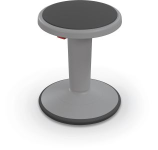 MooreCo Hierarchy Height Adjustable Grow Stool- Short Stool - Grey