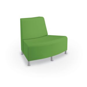 MooreCo Phoeby Outdoor Outfacing Curved Loveseat, No Arms